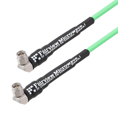 Low Loss RA SMA Male to RA SMA Male Cable LL142 Coax with LF Solder