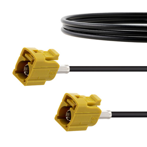 Curry FAKRA Jack to FAKRA Jack Cable Using RG174 Coax