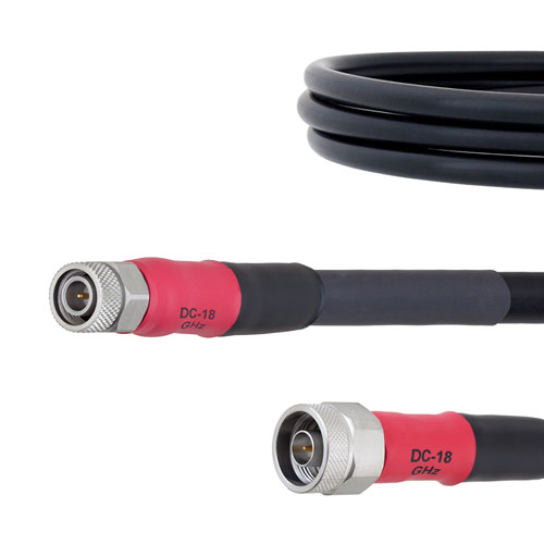 Rugged Portable Phase Stable RF Analyzer Cable N Male to TNC Male Cable