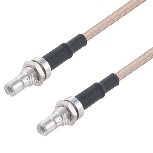 SMB Jack Bulkhead Mount to SMB Jack Bulkhead Mount using RG316 Coax