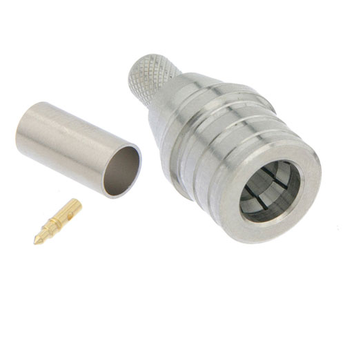 QMA Male (Plug) SnapOn Connector For RG55, RG142, RG223, RG400 Cable