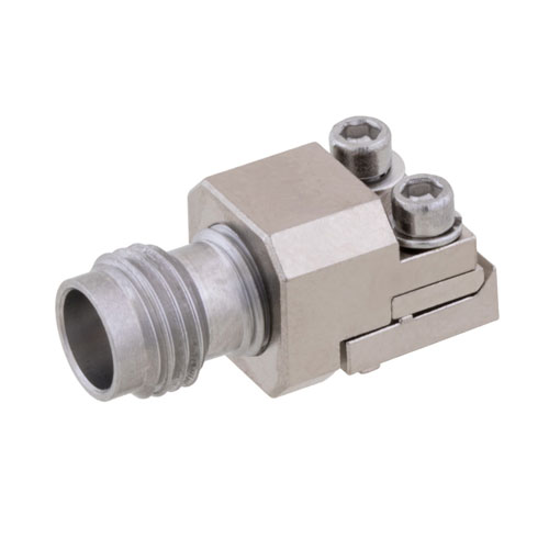 1.85mm Female (Jack) PCB Connector End Launch Removable End Launch, Clamp/Solder (Captive