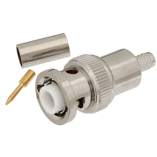 MHV Male Connector Crimp/Solder Attachment for RG58, RG303, RG141, PE
