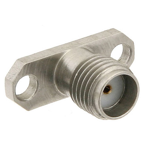 SMA Female (Jack) Connector Field Replaceable 2 Hole Flange (Panel Mount)