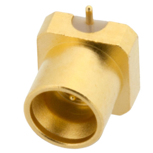 Mini SMP Male (Plug) Full Detent PCB Connector Surface Mount, Solder