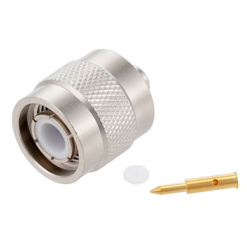 TNC Male (Plug) Connector For RG402, RG402 Tinned, .141 SR Cable, Solder