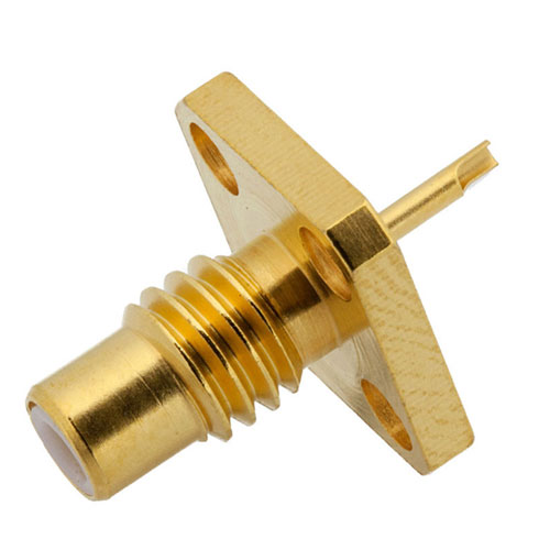 SMC Jack (Female) Connector Solder Cup Terminal 4 Hole Flange (Panel