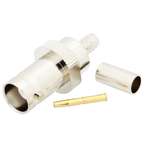 BNC Female Connector Crimp/Solder Attachment for PEC195, PEP195, RG58