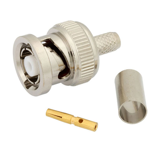 Reverse Polarity BNC Male (Plug) Connector for RG55, RG141, RG142