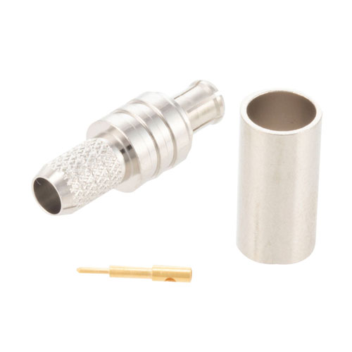 MCX Plug Connector Crimp/Solder Attachment For RG58