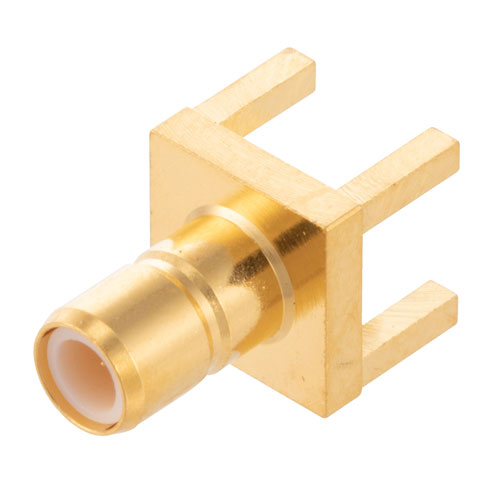 RF PCB Connector, SMB Jack Connector Solder Attachment Thru Hole PCB