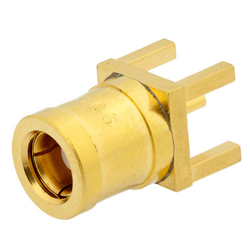 RF PCB Connector, SMB Plug Connector Solder Attachment Thru Hole PCB
