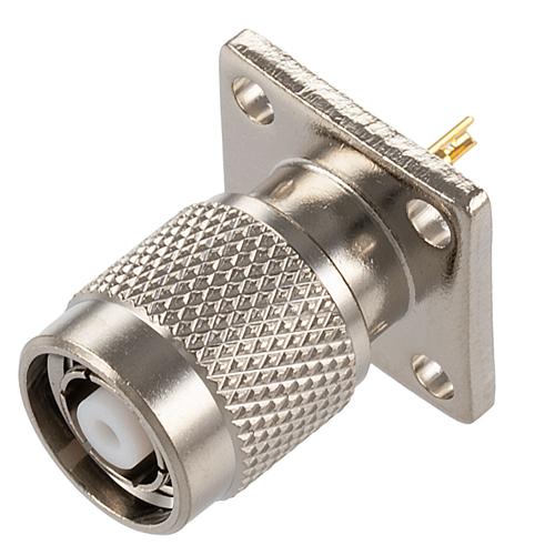 RP TNC Male Connector Solder Cup Terminal Solder Attachment 4 Hole