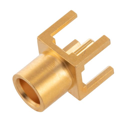 RF PCB Connector, MCX Jack Connector Solder Attachment Thru Hole PCB