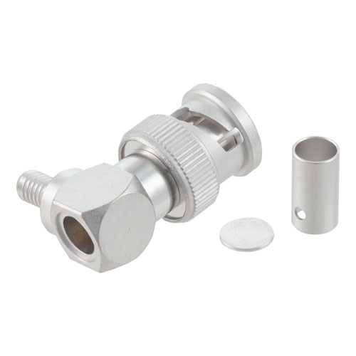 RA BNC Plug Connector Crimp/Solder Attachment for RG58