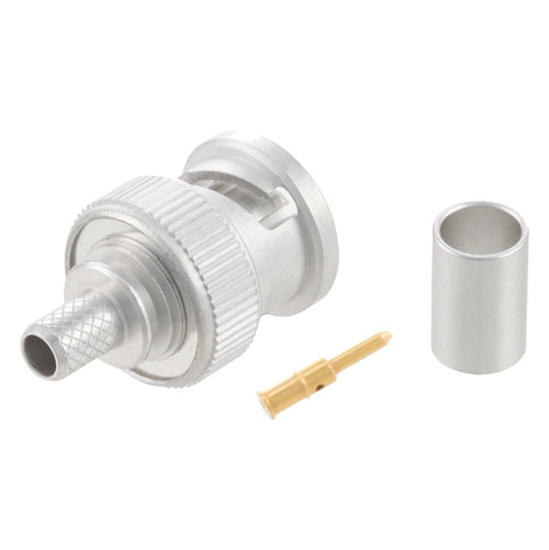 BNC Plug Connector Crimp/Solder Attachment for RG58, RG141