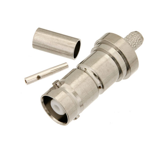 MHV Female Connector Crimp/Solder Attachment for RG142, RG58, RG141