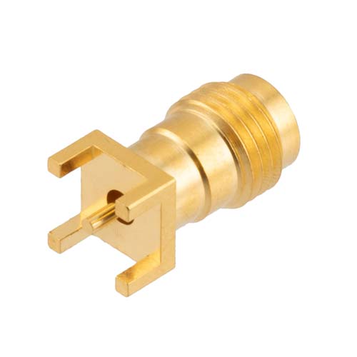 2.4mm Female (Jack) PCB Mount with Round Contact 50GHz VSWR1.25, 0.210