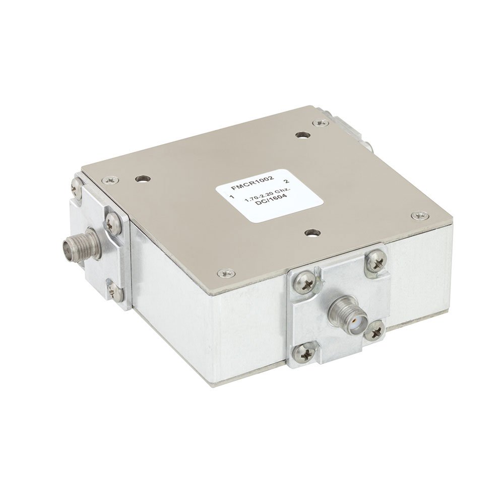 High Power Circulator With 20 dB Isolation From 1.7 GHz to 2.2 GHz, 50 Watts And SMA Female