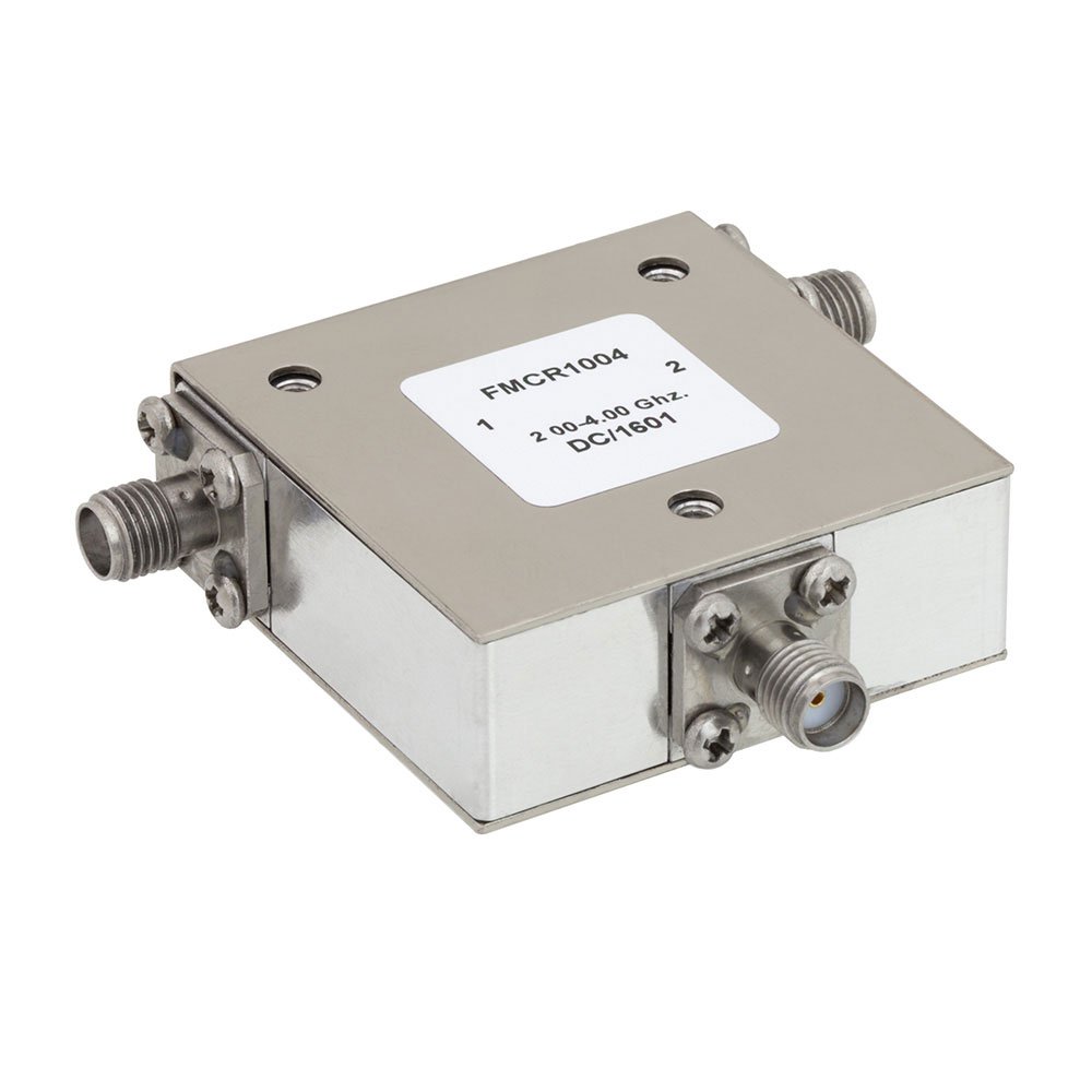 High Power Circulator With 20 dB Isolation From 2 GHz to 4 GHz, 50 Watts And SMA Female