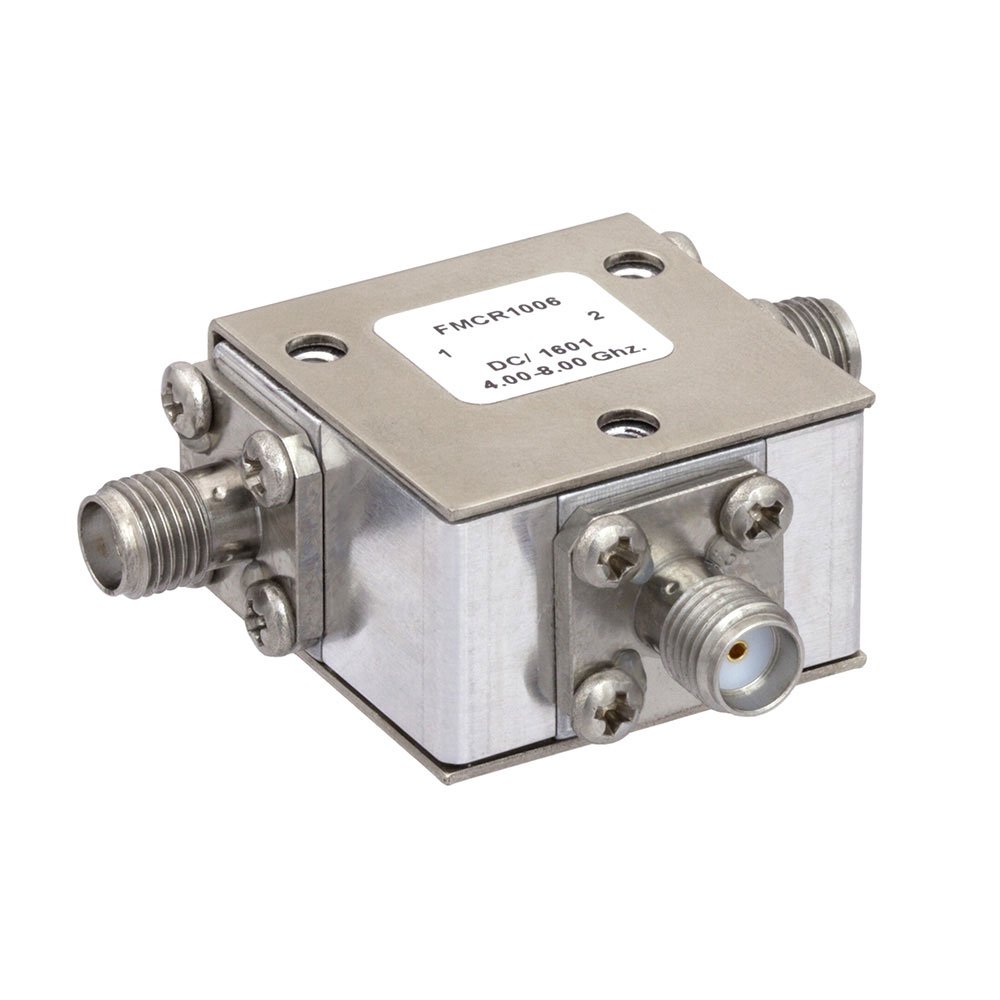 High Power Circulator With 18 dB Isolation From 4 GHz to 8 GHz, 50 Watts And SMA Female