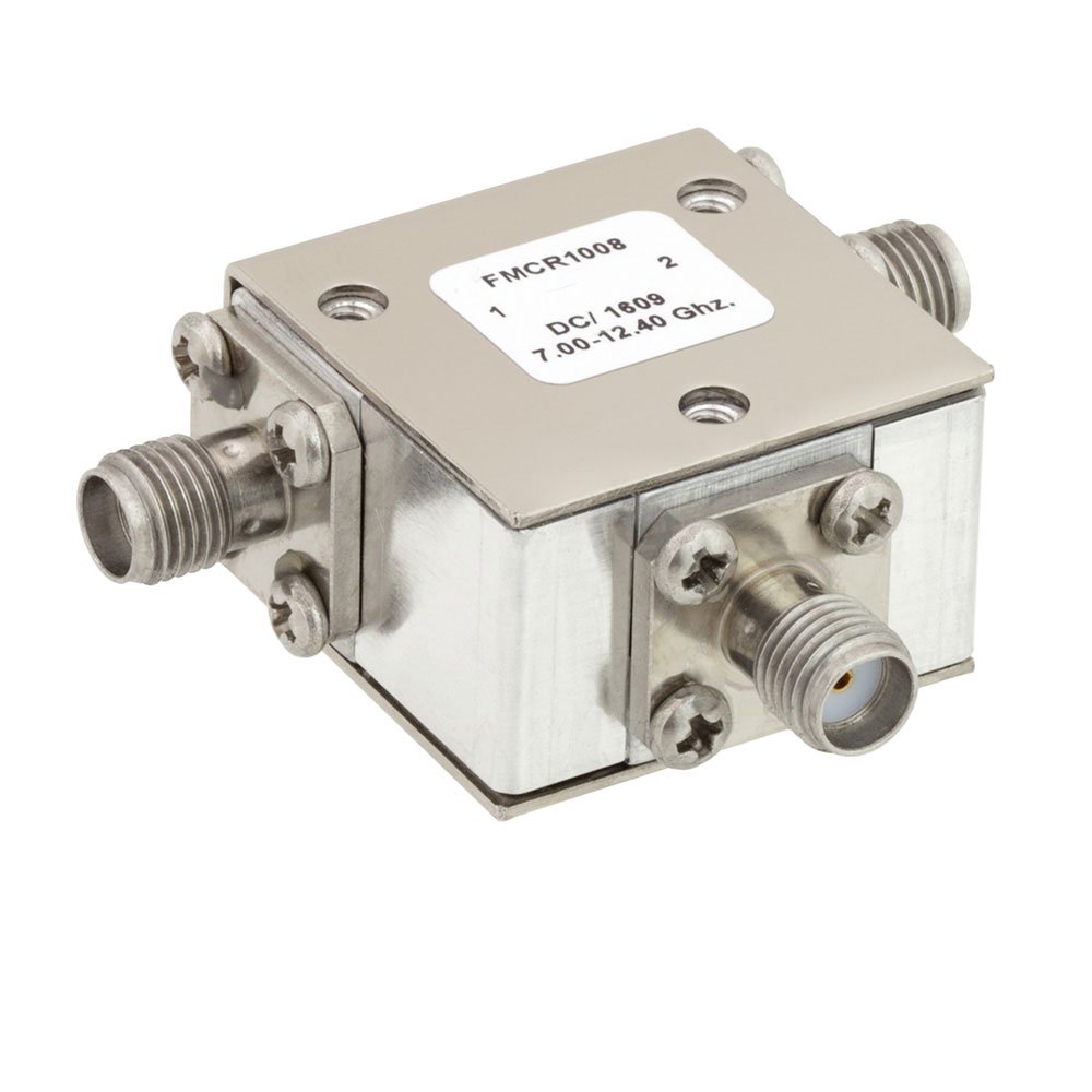 High Power Circulator With 20 dB Isolation From 7 GHz to 12.4 GHz, 50 Watts And SMA Female