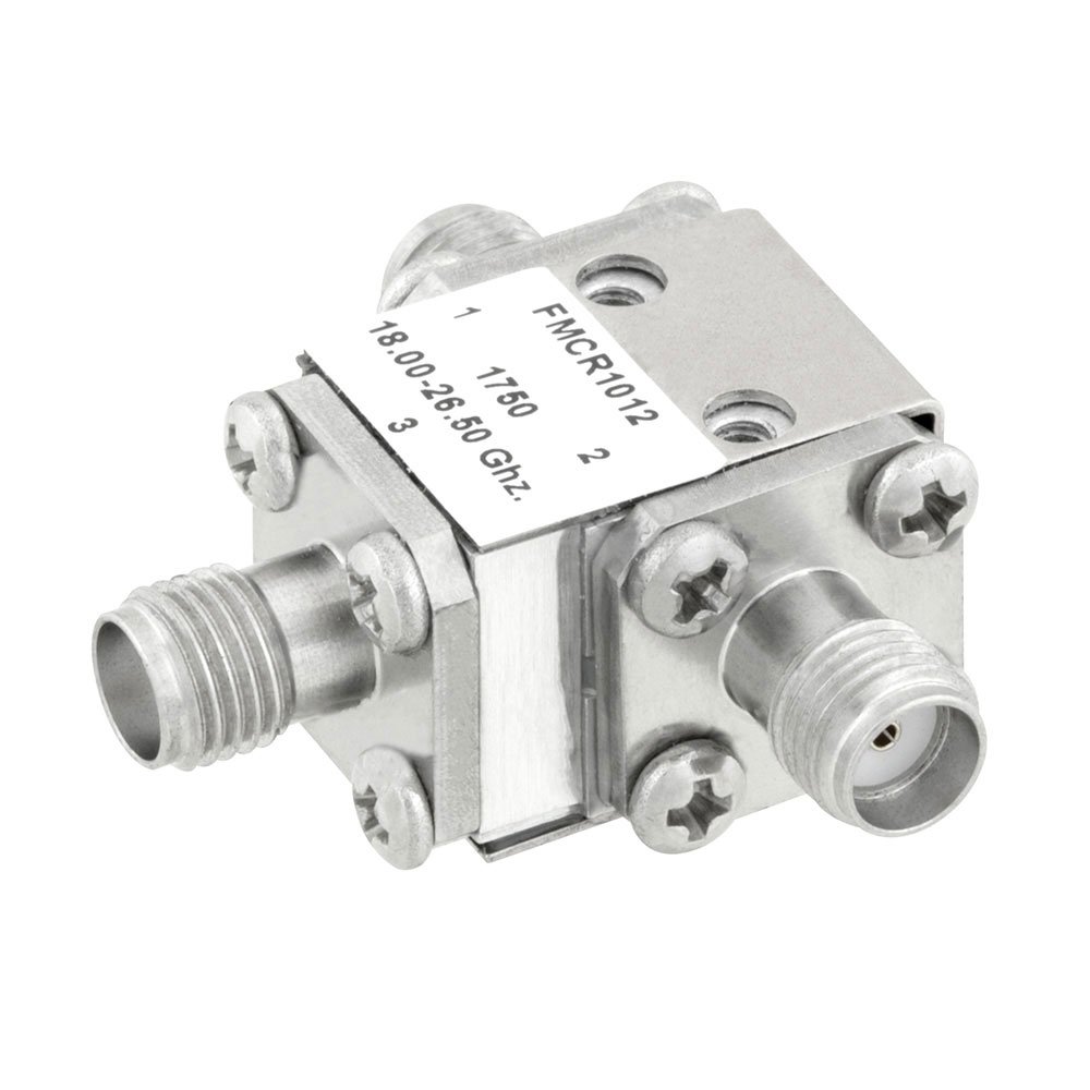 High Power Circulator With 17 dB Isolation From 18 GHz to 26.5 GHz, 50 Watts And SMA Female