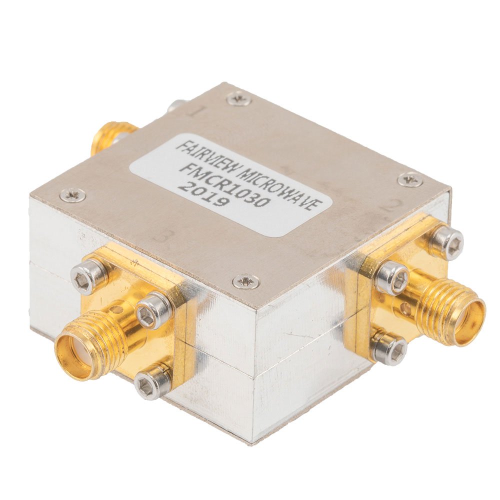 High Power Circulator with 18 dB Isolation from 2 GHz to 4 GHz, 100 Watts and SMA Female