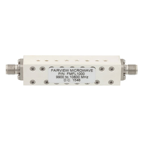Bandpass Cavity Filter Operating From 9.9 GHz to 10.8 GHz With SMA