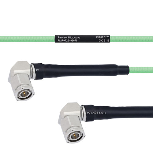 Temperature Conditioned Low Loss RA TNC Male to RA TNC Male Cable LL142