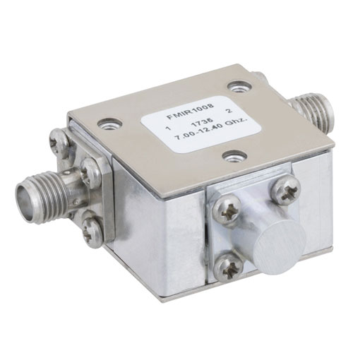 High Power Isolator SMA Female With 20 dB Isolation From 7 GHz to 12.4