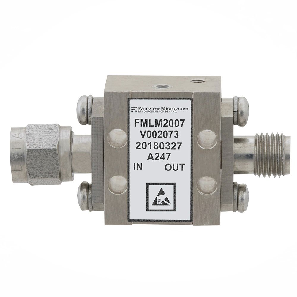 High Power Limiter, Field Replaceable 2.92mm, 100W Peak Power, 15 us Recovery, 13 dBm Flat Leakage, 18 GHz to 40 GHz