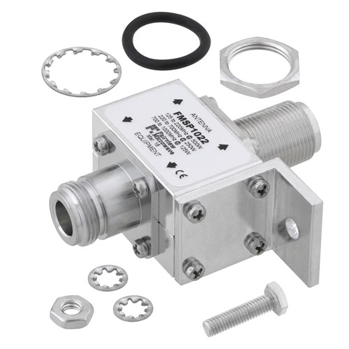 Type N F/F In/Out Bulkhead Coaxial RF Surge Protector, 125MHz 1GHz