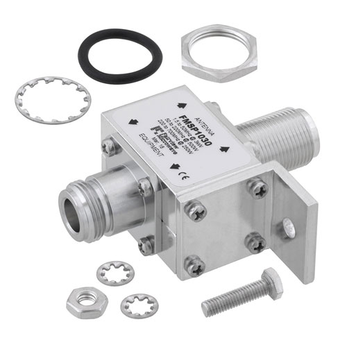 Gas Tube Design Coaxial RF Surge and Lightning Protectors from Fairview