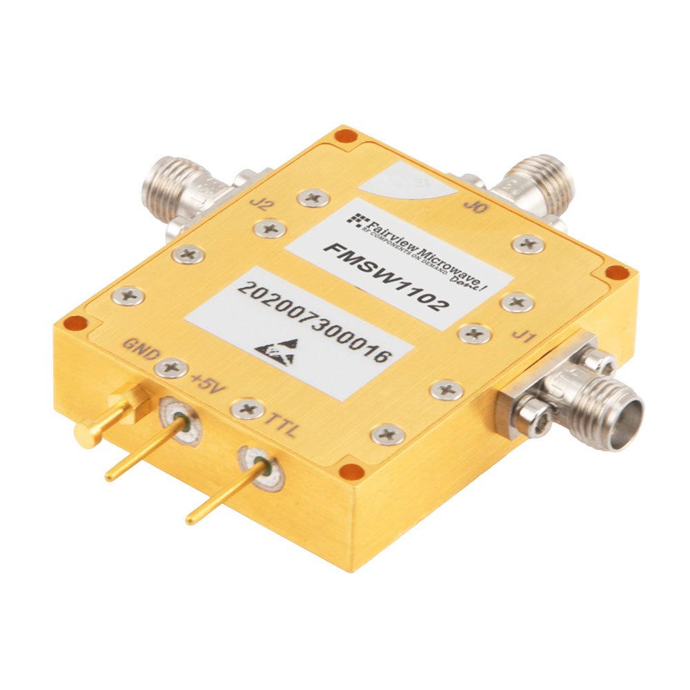 SMA Reflective SPDT GaN High Power PIN Diode Switch from DC to 18 GHz Rated at 10 Watts 50ns Speed