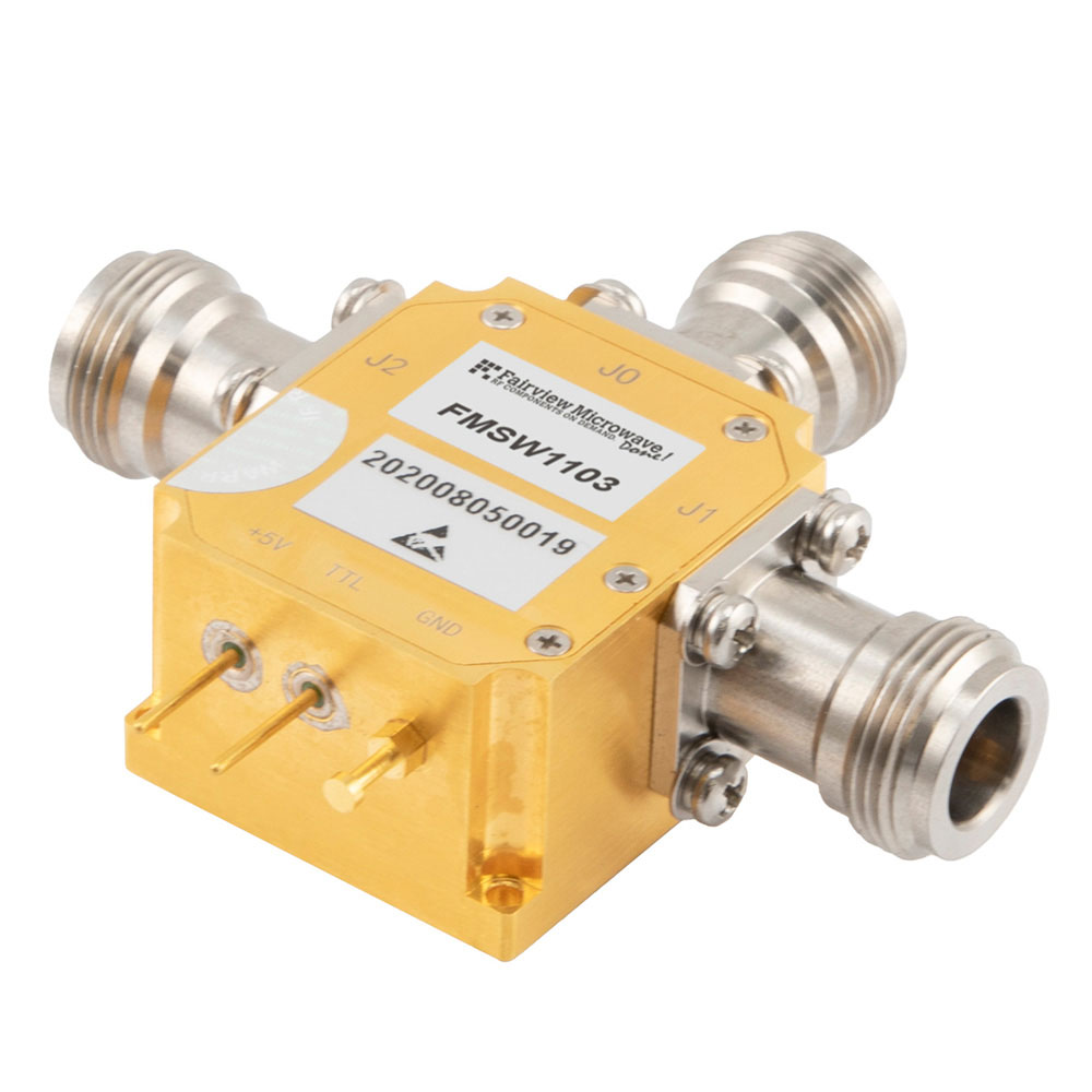 N Reflective SPDT GaN High Power PIN Diode Switch from 500 MHz to 6 GHz Rated at 100 Watts 100ns Speed
