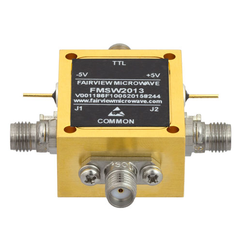 High Power 2.92mm PIN Diode Switch SPDT From 70 MHz to 40 GHz Rated at