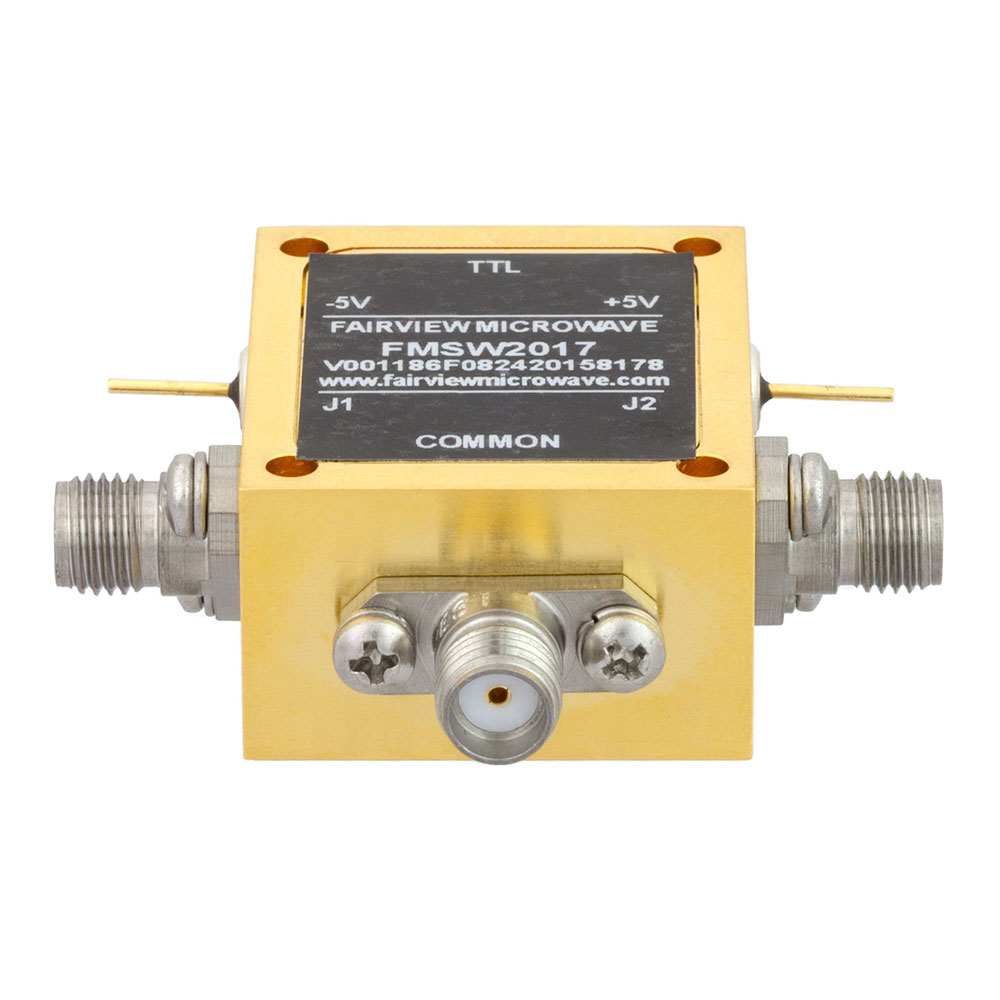 SMA PIN Diode Switch SPDT From 2 GHz to 26.5 GHz Rated at +30 dBm