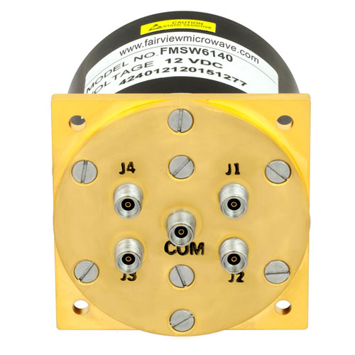 SP4T Latching DC to 40 GHz ElectroMechanical Relay Switch, Indicators