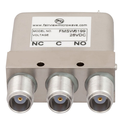 SPDT Failsafe DC to 10 GHz ElectroMechanical Relay Switch, 50W, 28V, TNC