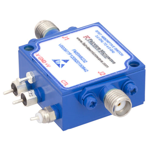 High Power SMA PIN Diode Switch SPST From 2 GHz to 4 GHz Rated at +20 dBm