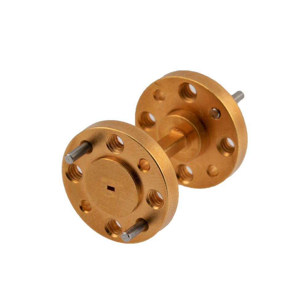WR-5 Waveguide Section 1 Inch Straight Length with UG-387/U-Mod Round Cover Flange from 140 GHz to 220 GHz