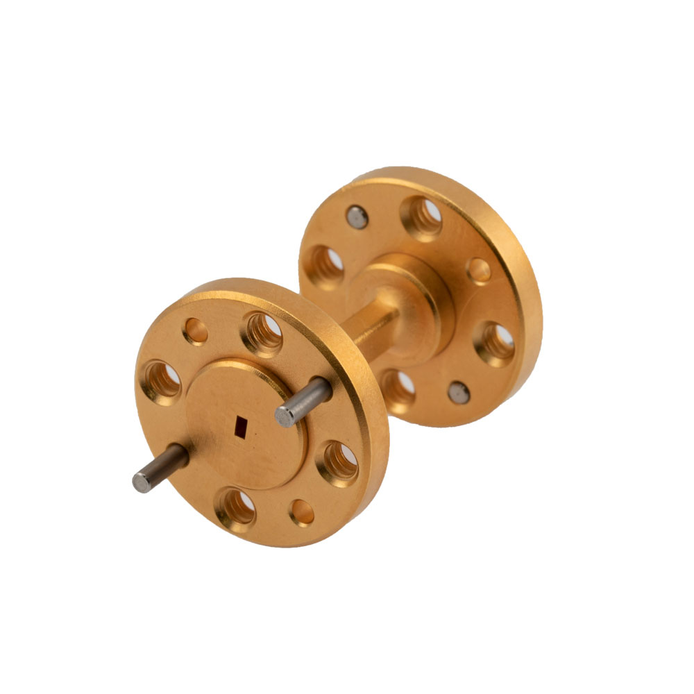 WR-6 Waveguide Section 1 Inch Straight Length with UG-387/U-Mod Round Cover Flange from 110 GHz to 170 GHz