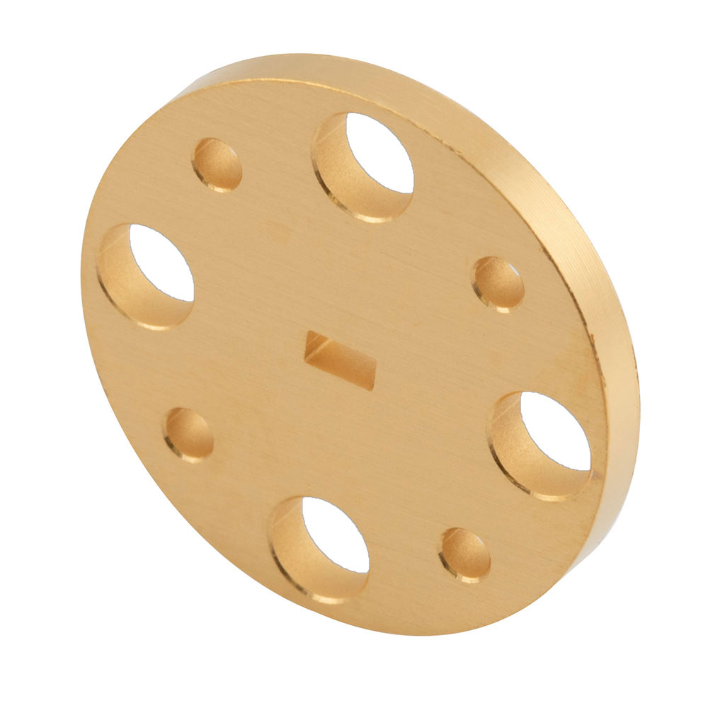 WR-10 Waveguide Shim with 2mm Copper UG-Cover RoundFlange