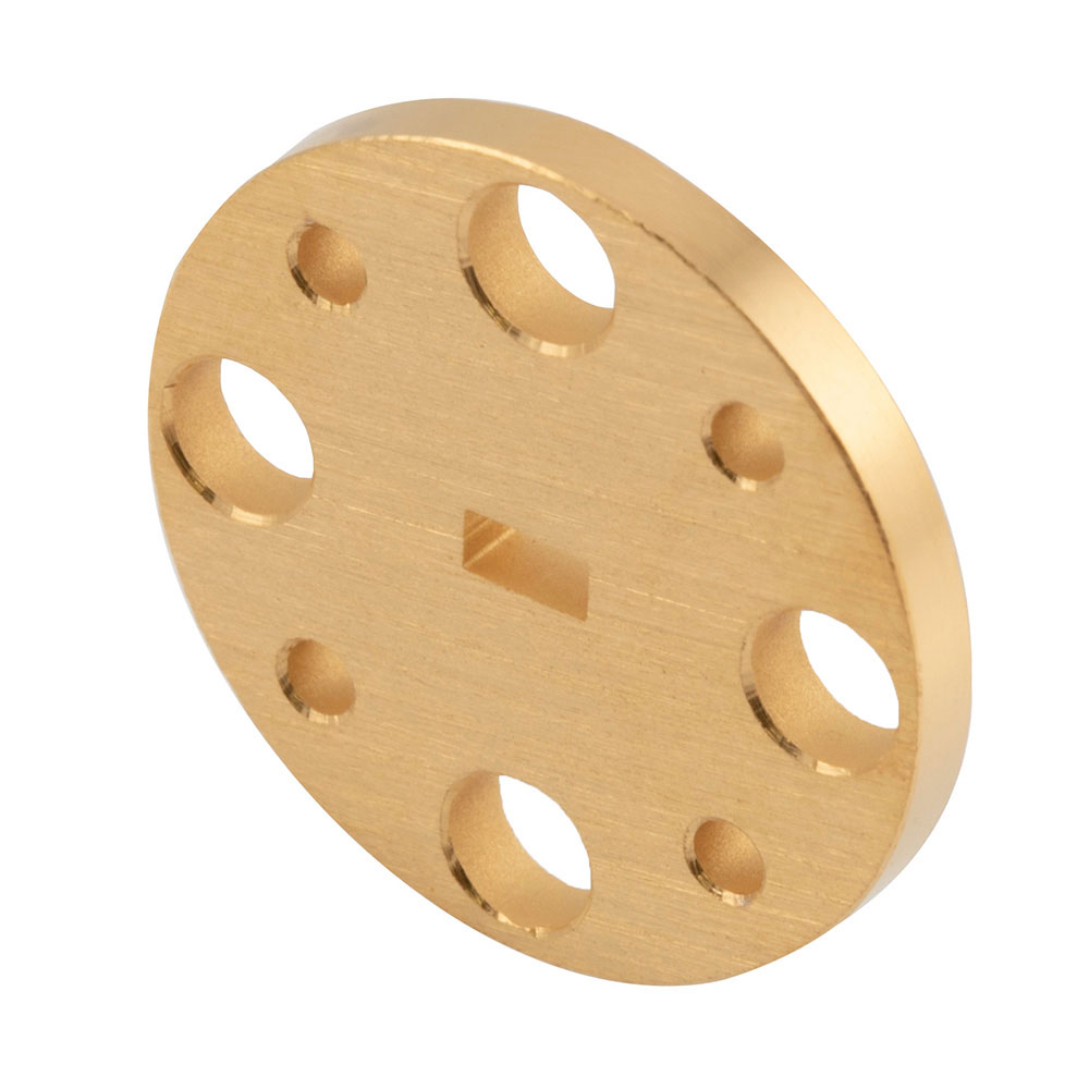 WR-12 Waveguide Shim with 2mm Copper UG-Cover RoundFlange