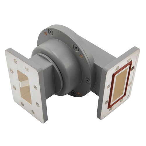 WR187 Waveguide Rotary Joint at 20 kW Peak Power and 4.4 GHz to 5 GHz
