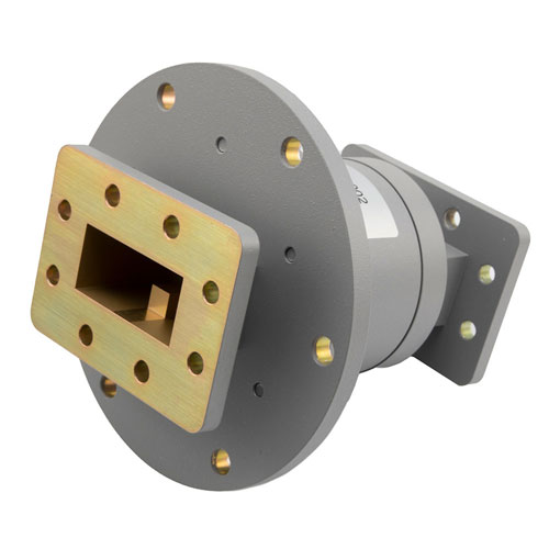 WR187 Waveguide Rotary Joint at 20 kW Peak Power and 4.6 GHz to 5.4