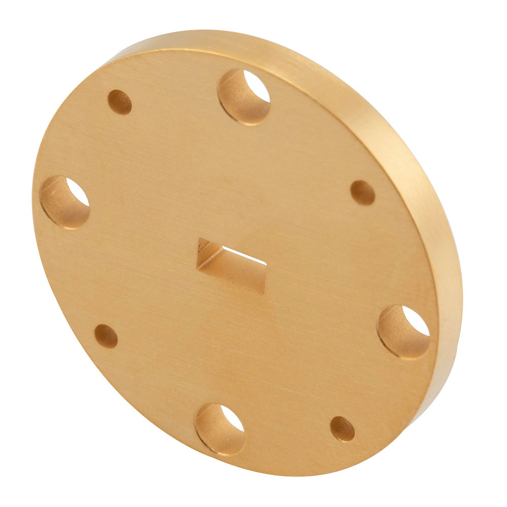 WR-19 Waveguide Shim with 3mm Copper UG-Cover RoundFlange