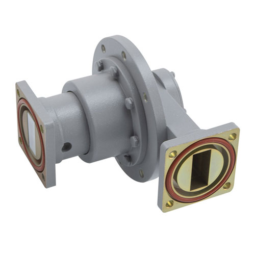 WR90 Waveguide Rotary Joint at 3 kW Peak Power and 9.24 GHz to 9.64