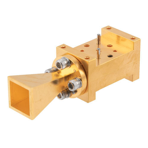 WR10 Waveguide Dual Polarized Horn Antenna, 75 GHz to 110 GHz